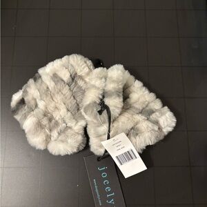 Jocelyn Mandy Multicolor Faux Fur Mittens